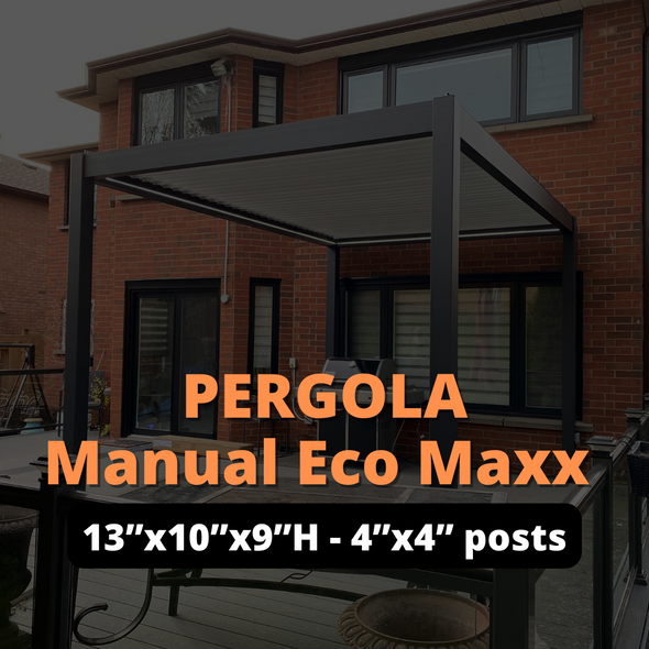 PERGOLA Manual Eco Maxx 13”x10”x9”H - 4”x4” posts
